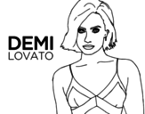 Dibujo de Demi Lovato para colorear