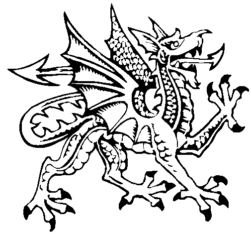 Dibujo de Dragón agresivo para Colorear