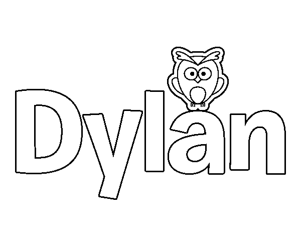 Dibujo de Dylan para Colorear