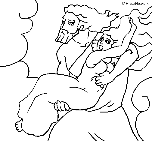 Dibujo de El rapto de Perséfone para Colorear
