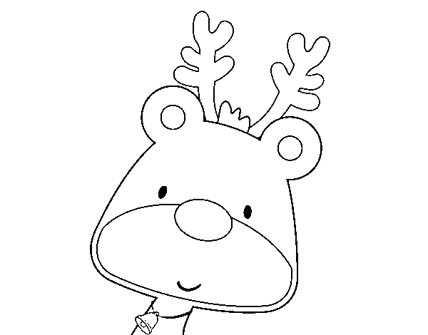 Dibujo de El reno Rudolph para Colorear
