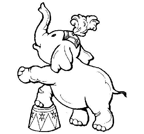 Dibujo de Elefante para Colorear