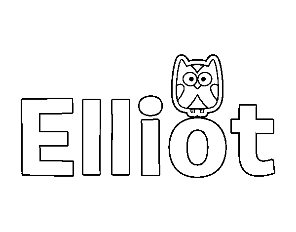 Dibujo de Elliot para Colorear