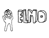Dibujo de Elmo 1 para colorear