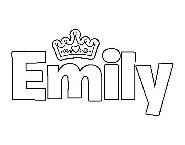 Dibujo de Emily para Colorear