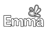 Dibujo de Emma para colorear