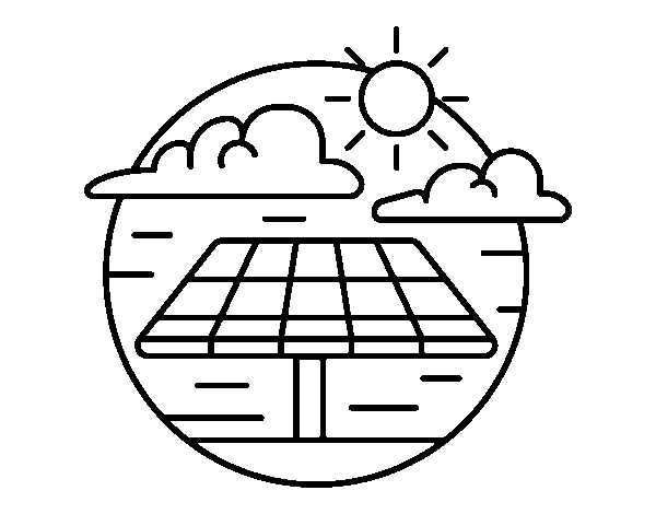 Dibujo de Energía solar para Colorear