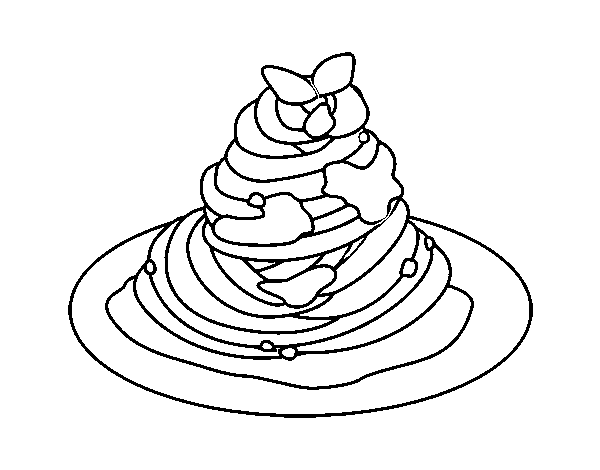 Dibujo de Espaguetis a la boloñesa para Colorear
