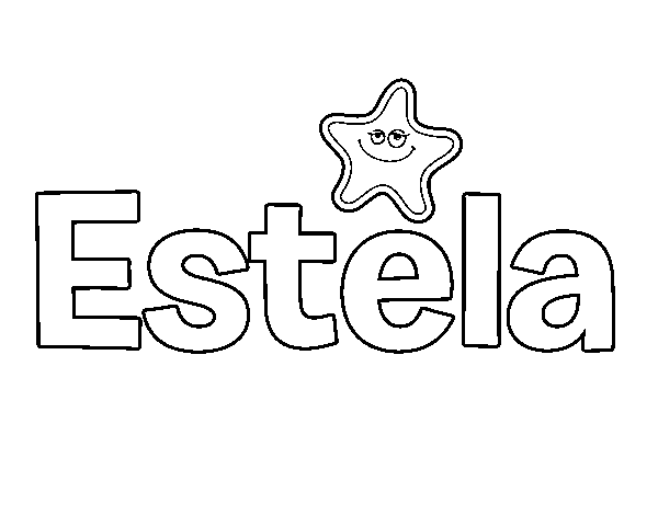 Dibujo de Estela para Colorear