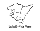 Dibujo de Euskadi - País Vasco para colorear