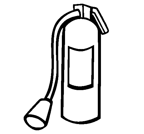 Dibujo de Extintor para Colorear