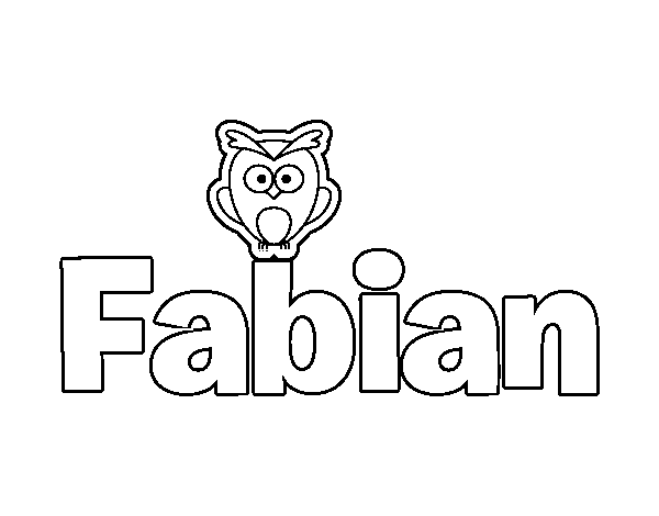 Dibujo de Fabian para Colorear
