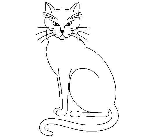 Dibujo de Felino para Colorear