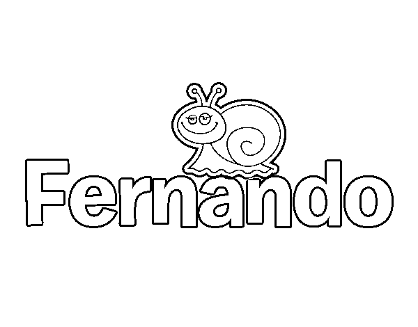 Dibujo de Fernando para Colorear