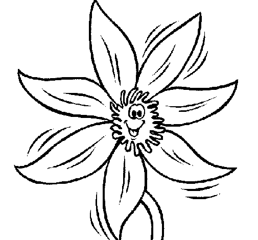 Dibujo de Flor 2a para Colorear