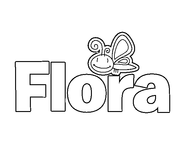 Dibujo de Flora para Colorear