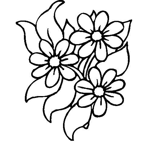 Dibujo de Florecitas para Colorear