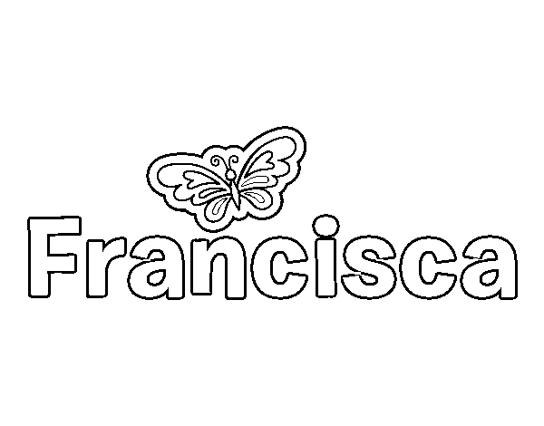 Dibujo de Francisca para Colorear