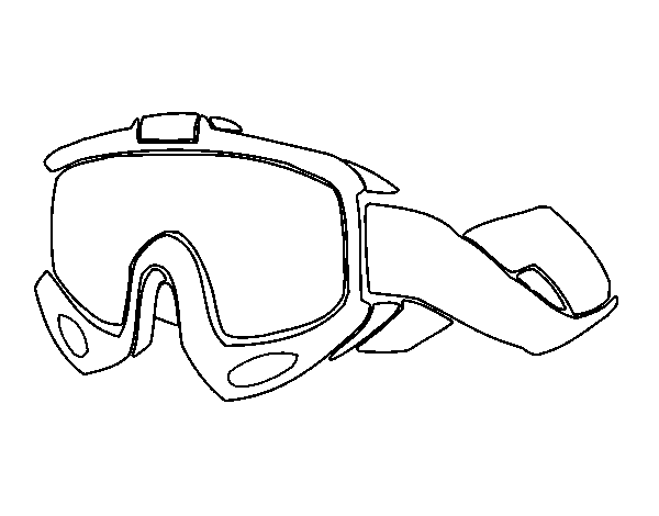 Dibujo de Gafas de esquí para Colorear