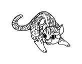 Dibujo de Gato salvaje africano para colorear