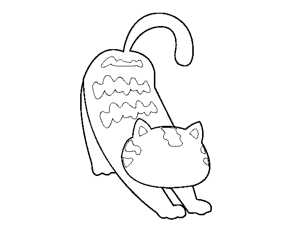 Dibujo de Gato vago para Colorear