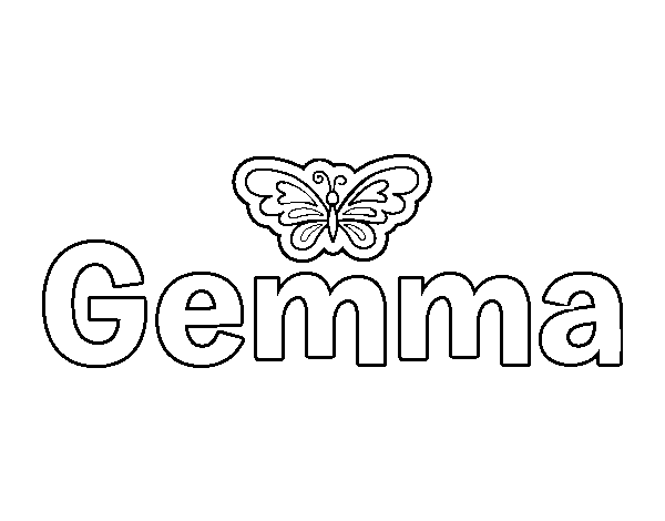 Dibujo de Gemma para Colorear