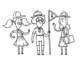 Dibujo de Girl Scouts para colorear