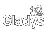 Dibujo de Gladys para colorear