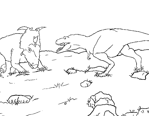 Dibujo de Gorgosaurio para Colorear