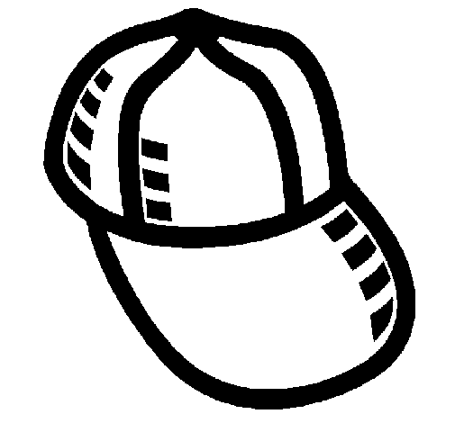 Dibujo de Gorra de béisbol para Colorear