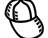 Dibujo de Gorra de béisbol para colorear