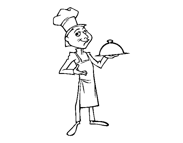 Dibujo de Gran chef para Colorear