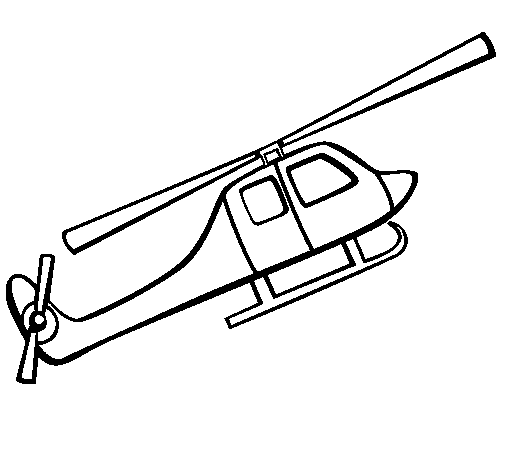 Dibujo de Helicóptero de juguete para Colorear