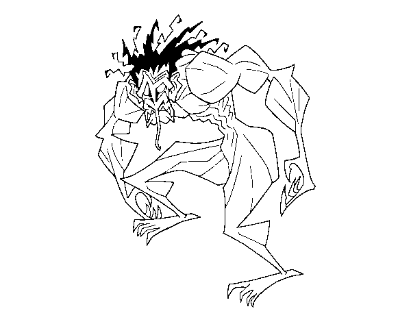 Dibujo de Hombre trol para Colorear