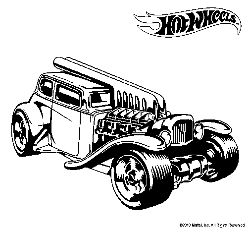 desconocido Armonía olvidar Dibujo de Hot Wheels 6 para Colorear - Dibujos.net