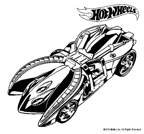 Dibujo de Hot Wheels 7 para Colorear 