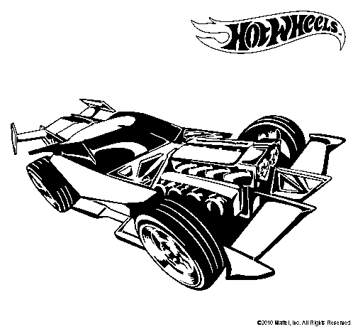 Dibujo De Hot Wheels 9 Para Colorear Dibujosnet