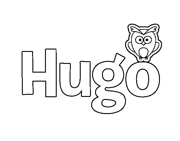 Dibujo de Hugo para Colorear