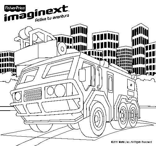Dibujo de Imaginext 15 para Colorear