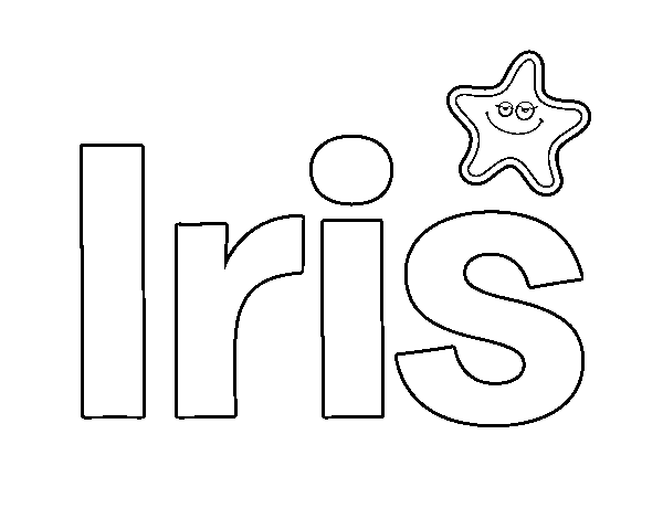 Dibujo de Iris para Colorear