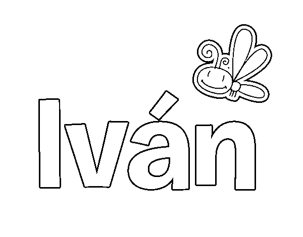 Dibujo de Iván para Colorear