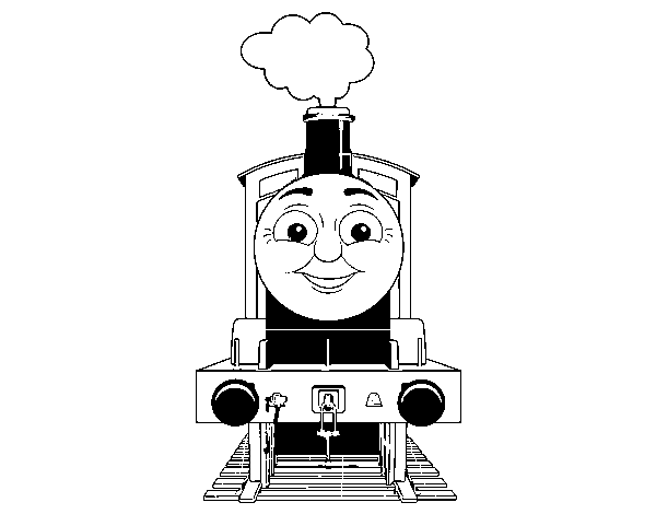 Dibujo de James la locomotora para Colorear