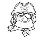 Dibujo de Jefe pirata para colorear