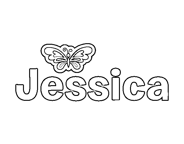 Dibujo de Jessica para Colorear
