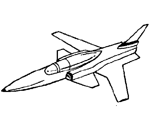 Dibujo de Jet para Colorear 