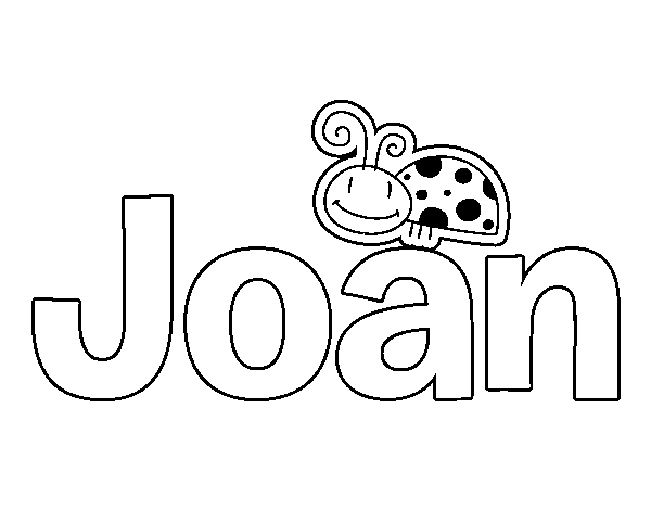 Dibujo de Joan para Colorear