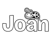 Dibujo de Joan para colorear