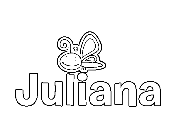 Dibujo de Juliana para Colorear