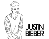 Dibujo de Justin Bieber para colorear