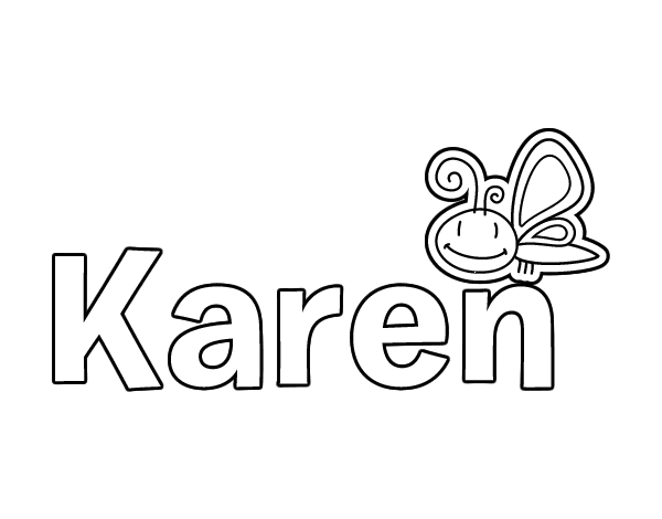 Dibujo de Karen para Colorear 